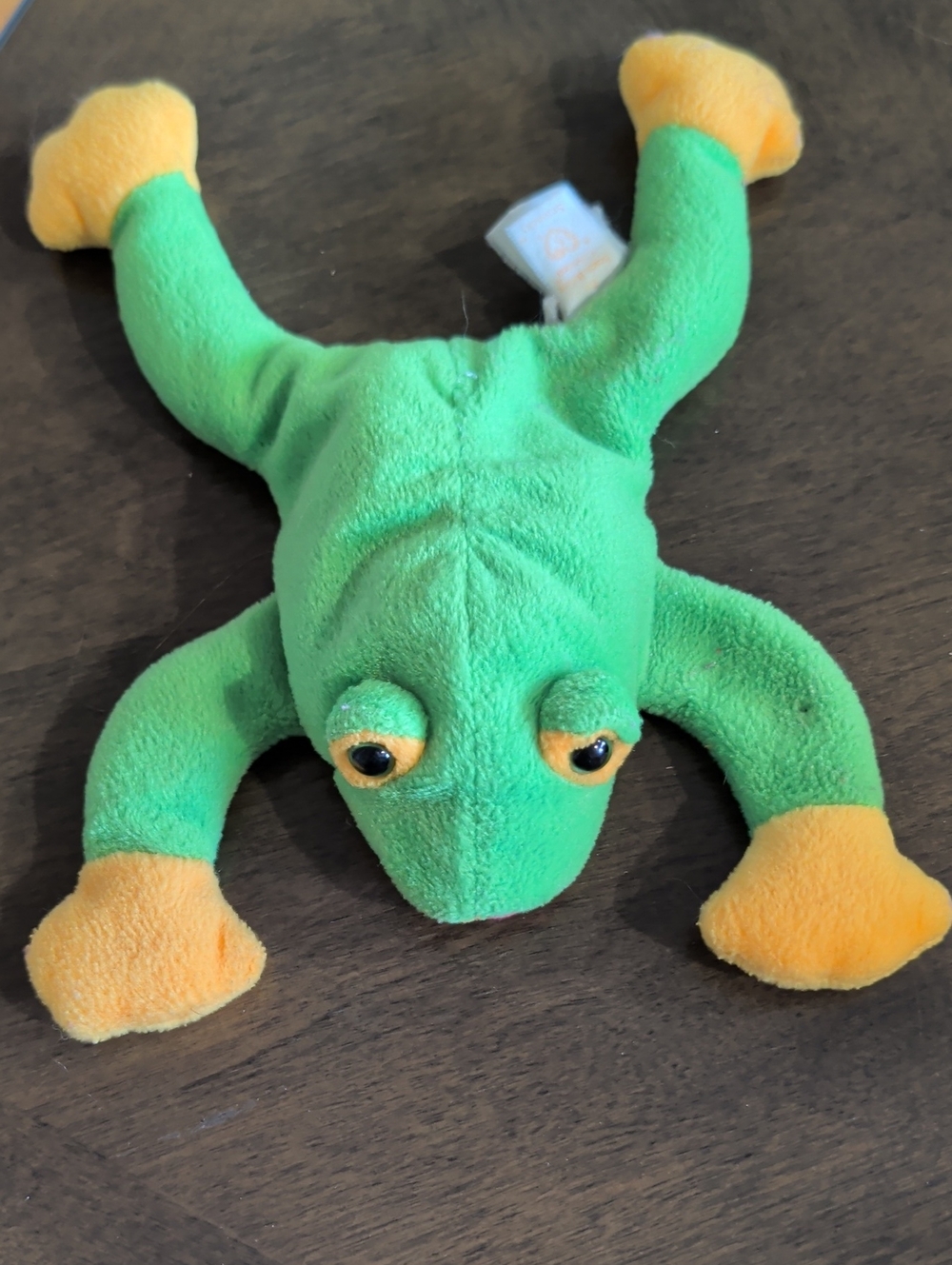 Ty Beanie Babie Rare Smoochy Frog DOB October 1, 1997